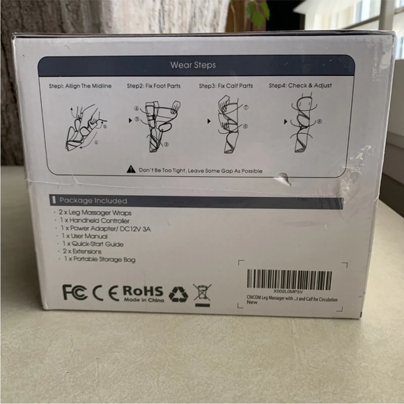 Heated Leg Massager Air Compression Brand New By Cincom - Picture 8 of 9